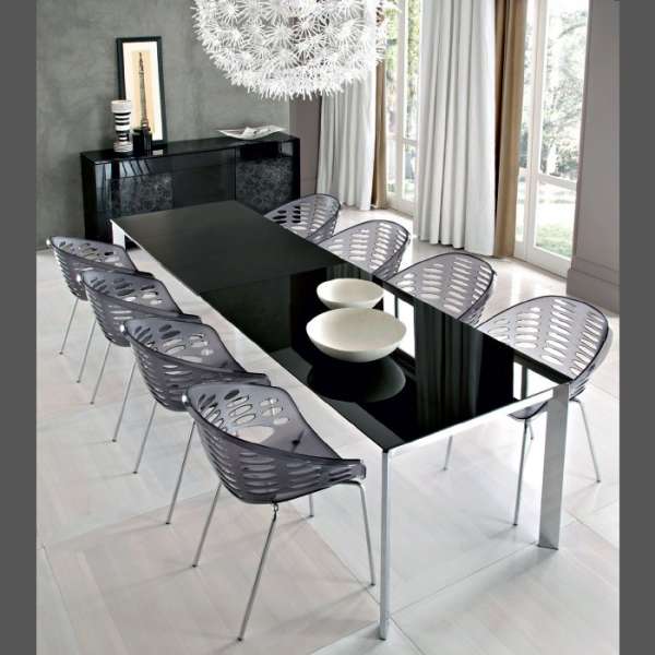 Table design rectangulaire extensible Universe160 Domitalia®