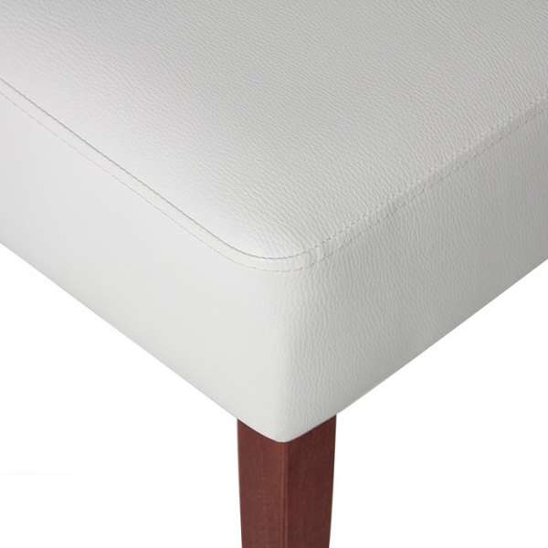 Chaise contemporaine en vinyl blanc - Steffi - 8