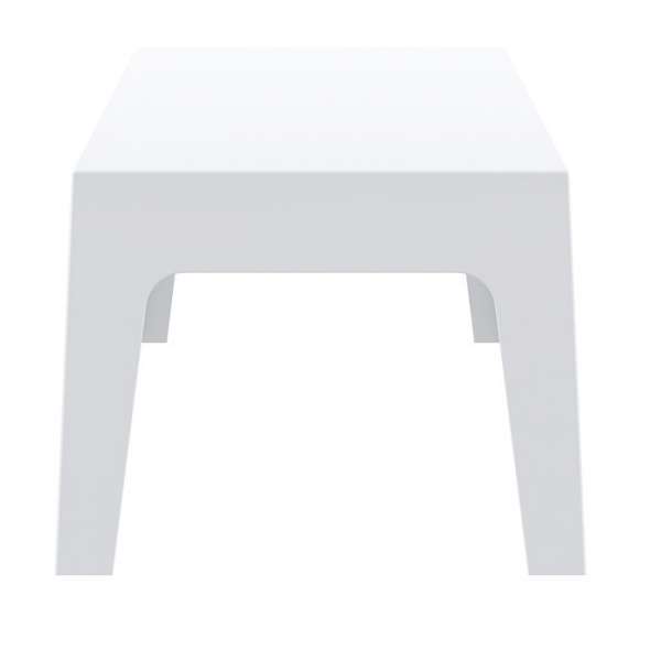 Table basse de jardin en plastique blanc - Box - 4