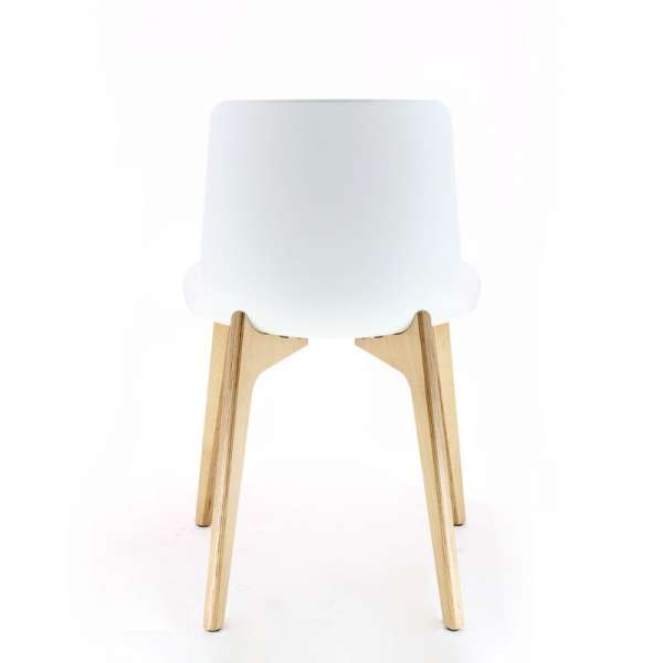 Chaise design en polypropylène et piètement bois Lottus - 7