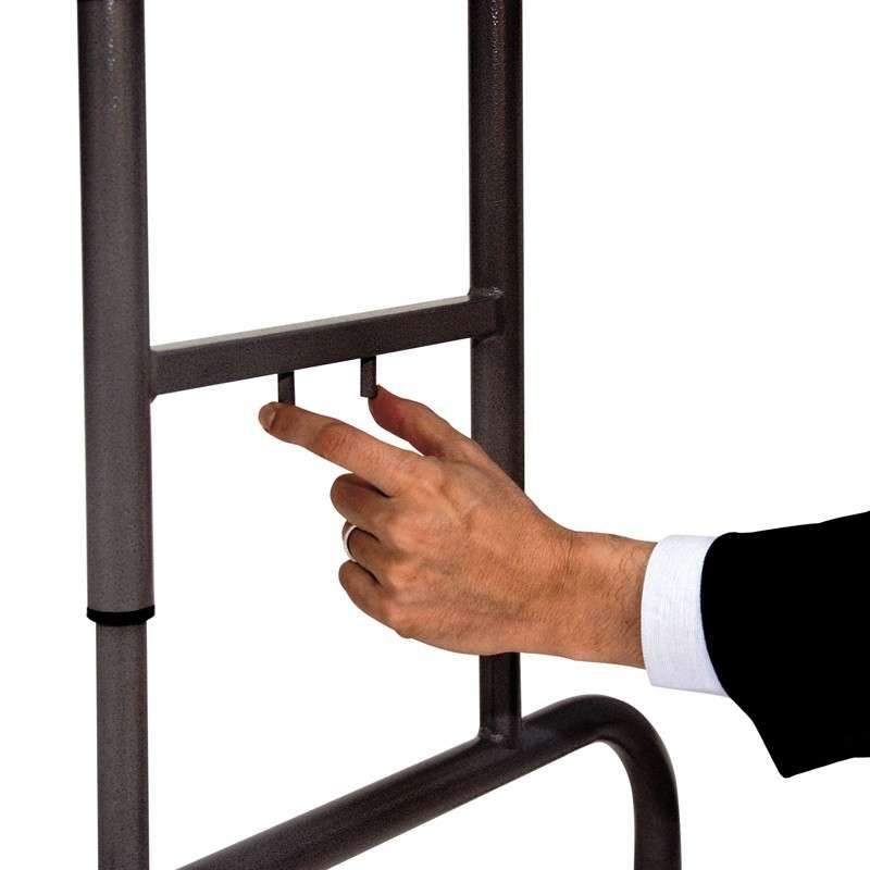 Table pliante hauteur variable plateau gris - Worktop | 4-pieds.com