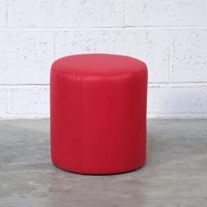 Pouf rond rouge – Rondo