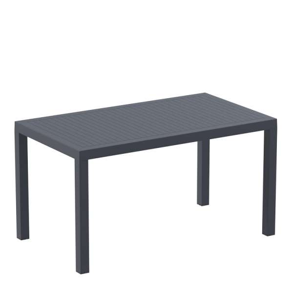 Table de terrasse rectangulaire gris foncé - Ares - 9