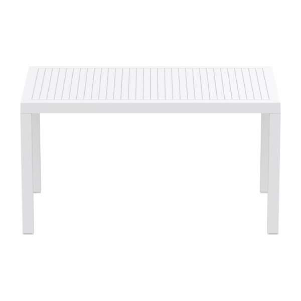 Table de terrasse rectangulaire blanche - Ares - 13