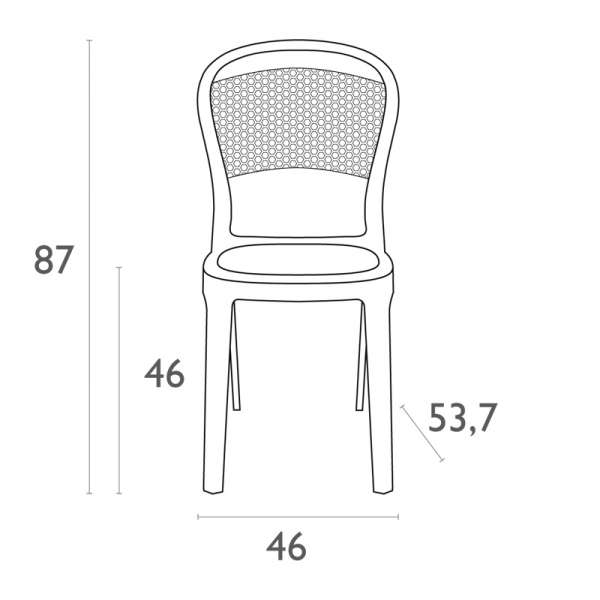 Chaise design en plexi Bee 15 - 14