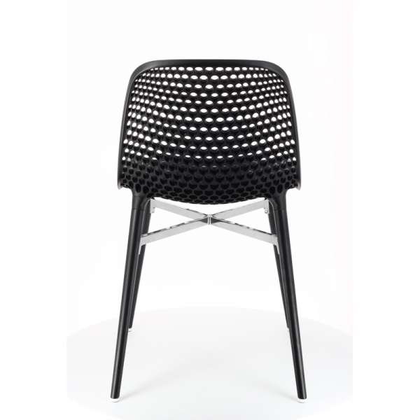Chaise design Next Infiniti® - Piétement hêtre massif laqué & assise polycarbonate - 7