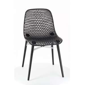Chaise design Next Infiniti® - Piétement hêtre massif laqué & assise polycarbonate