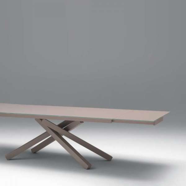 Table design en verre Péchino extensible Midj® 160cm x 90cm - 3