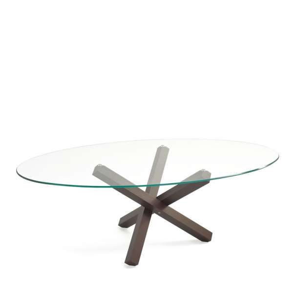 Table de salle à manger ovale design en verre - Aikido Sovet® 2 - 2