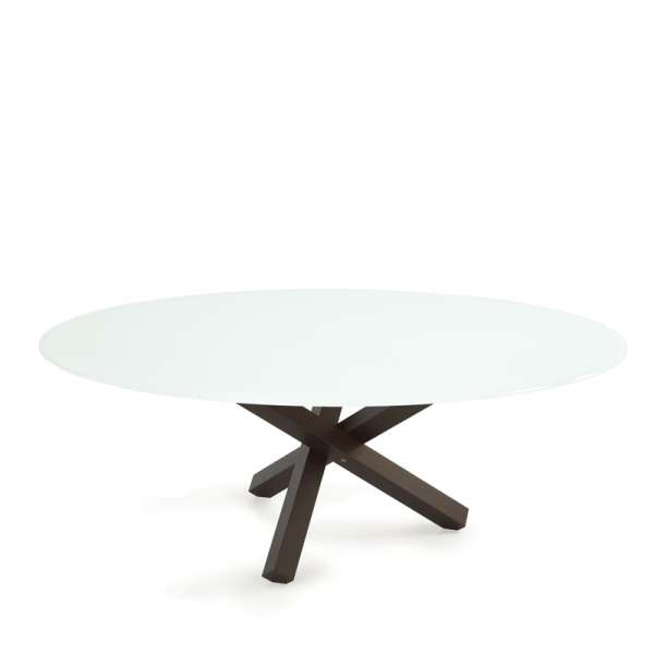 Table de salle à manger ovale design en verre - Aikido Sovet® 6 - 6