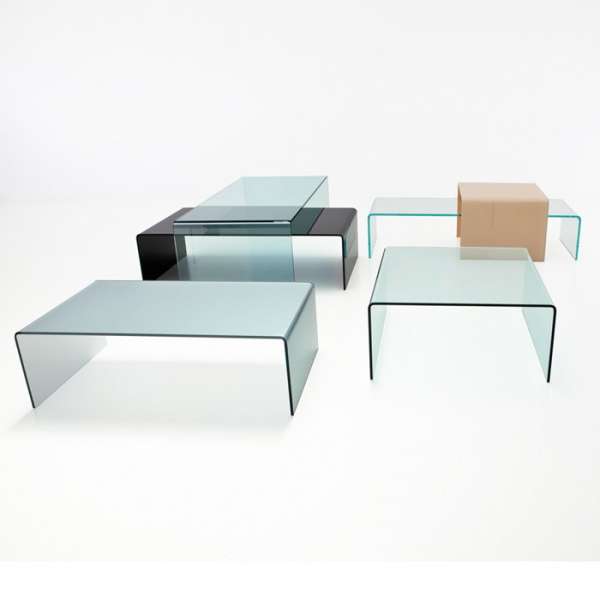 Table basse moderne rectangulaire en verre - Bridge Sovet® 3 - 3