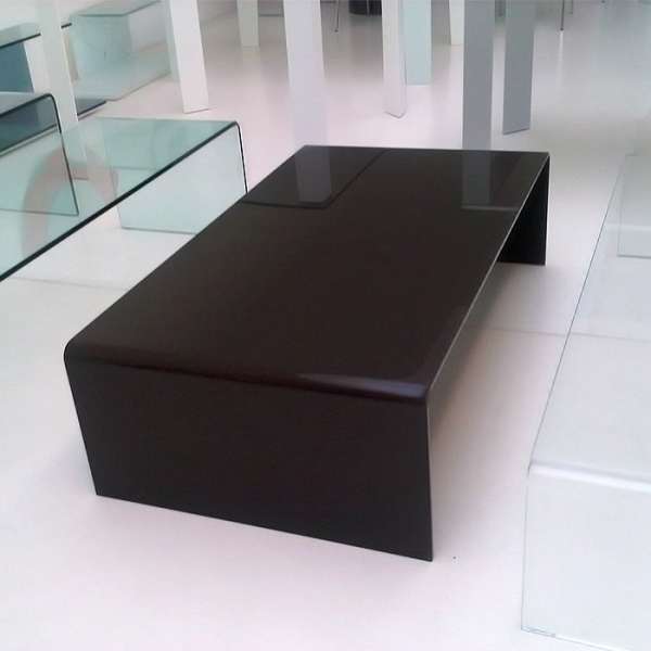 Table basse moderne rectangulaire en verre - Bridge Sovet® 1 - 2