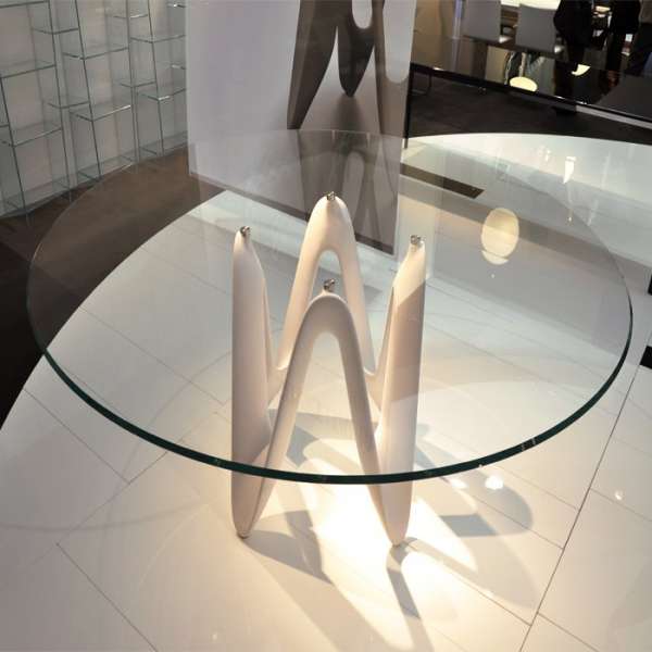 Table ronde design en verre - Lambda Sovet® 10 - 8