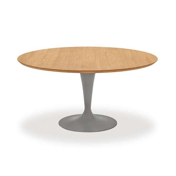 Table ronde design plateau bois - Flute Sovet® 7 - 9