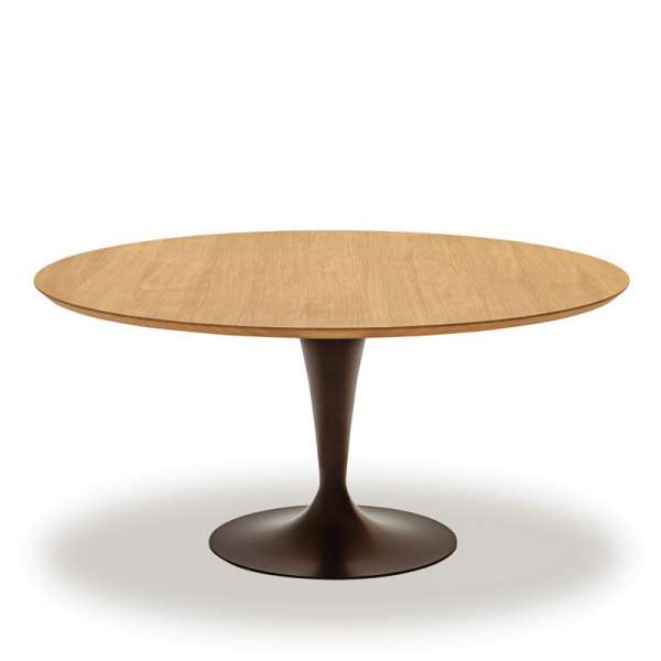 Table ronde design plateau bois - Flute Sovet® - 3