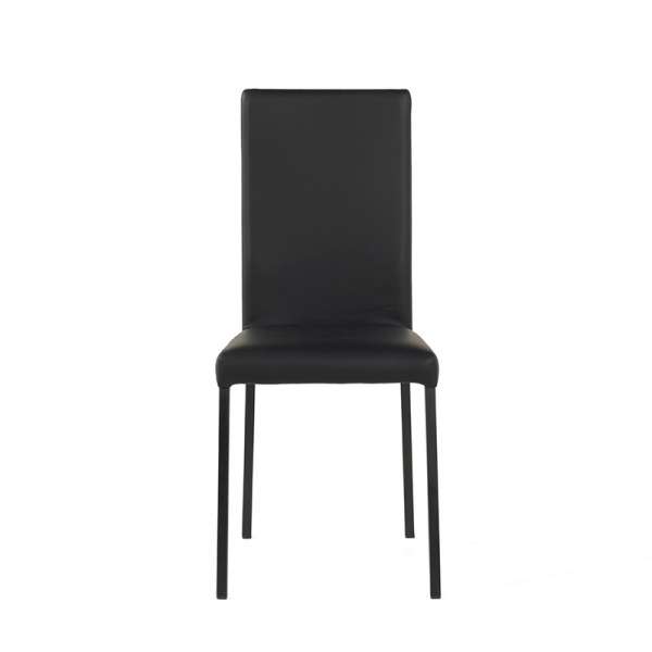 Chaise contemporaine en vinyl noir - Garda - 2