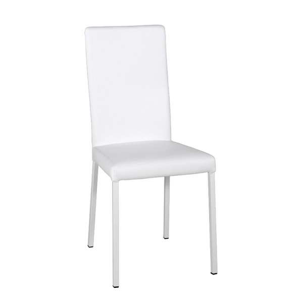 Chaise contemporaine en vinyl blanc - Garda 14 - 14