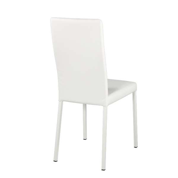 Chaise contemporaine en vinyl blanc - Garda 16 - 16