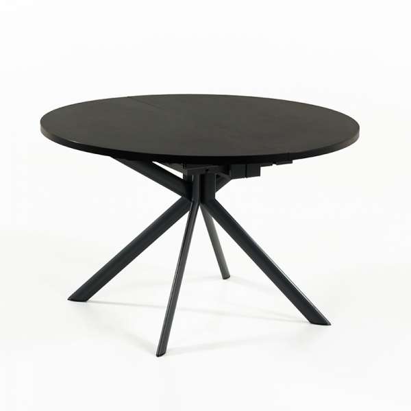 Table ronde en céramique noire extensible - Giove 9 - 10