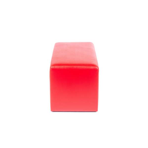 Pouf rectangulaire moderne rouge - Max Q78 - 11