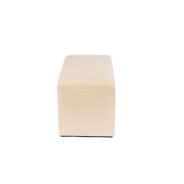 Pouf rectangulaire moderne beige - Max Q78 - 21