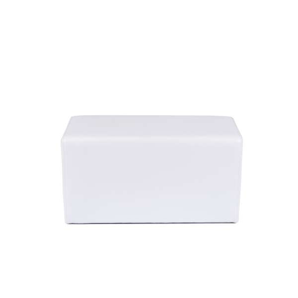 Pouf rectangulaire blanc - Max Q78 - 19