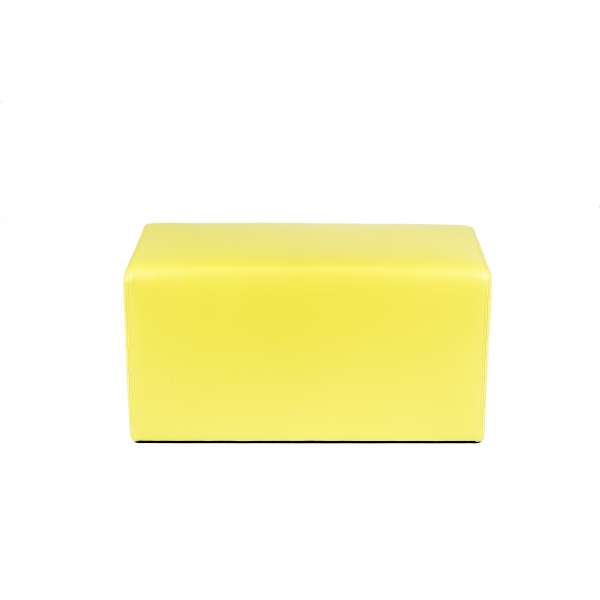 Pouf rectangulaire jaune - Max Q78 - 36