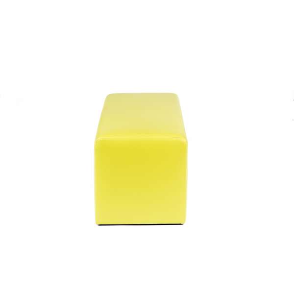 Pouf rectangulaire contemporain jaune - Max Q78 - 37