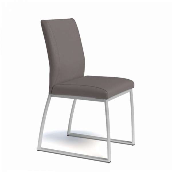 Chaise rembourrée en vinyl et métal - Elite 3 - 3