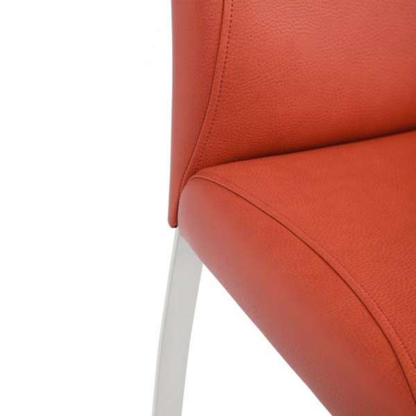 Chaise rembourrée en vinyl et métal - Elite 6 - 6