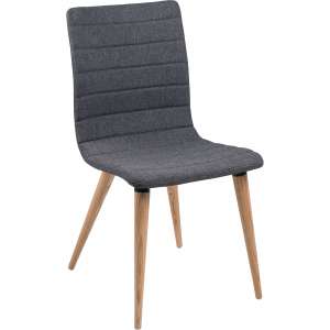 Chaise scandinave en tissu et bois - Doris