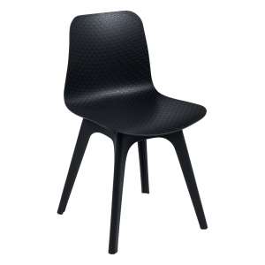 Chaise design en polypropylène noir - Céleste