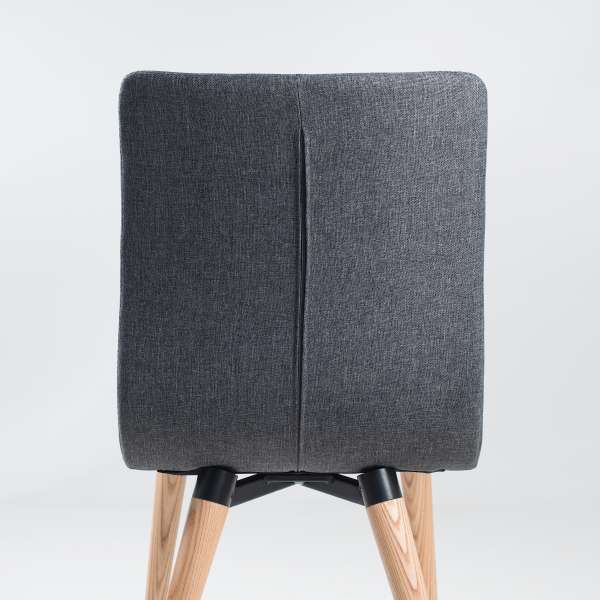 Chaise scandinave en tissu et bois - Doris 4 - 4