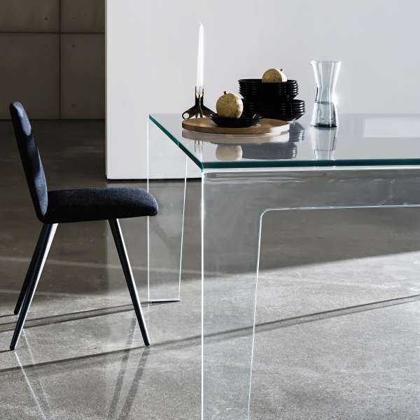 Table design rectangulaire ou carrée en verre - Frog Sovet® 2 - 2