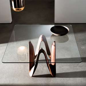 Table en verre design carrée 140 x 140 cm - Lambda Sovet® 2