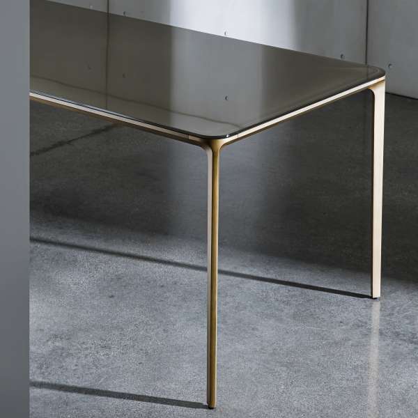 Table design rectangulaire en verre - Slim Sovet® 5 - 5