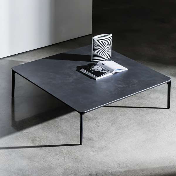 Table basse carrée en céramique - Slim 2 - 2