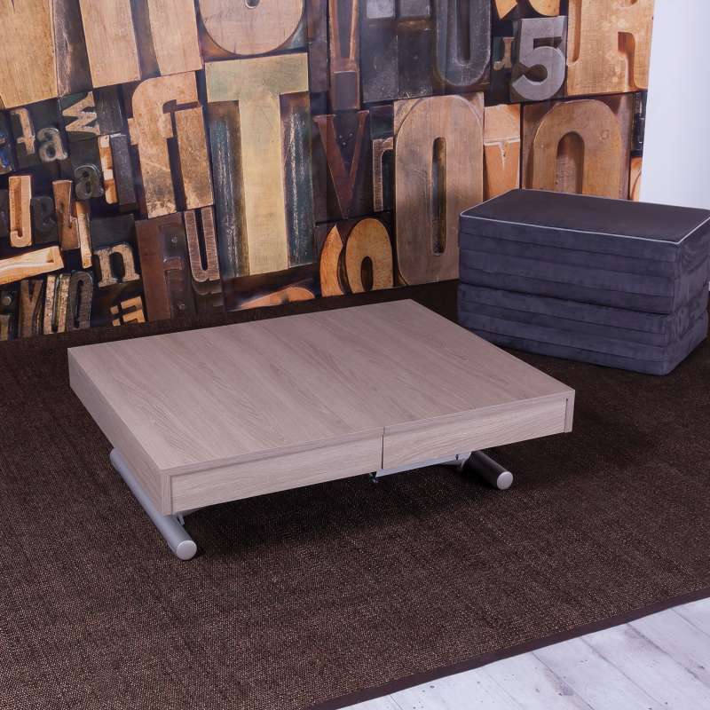Table transformable en lit pour petit espace en mélaminé - Tavoletto
