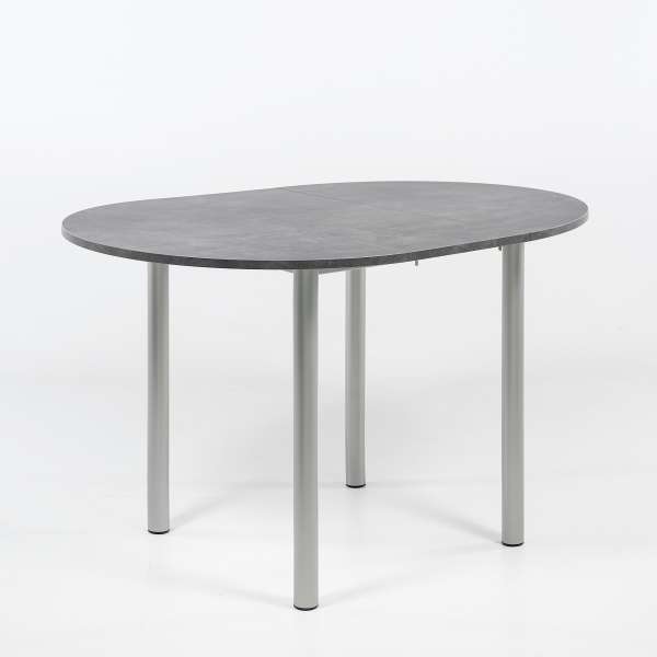 Table de cuisine ronde extensible en stratifié - Lustra - 2