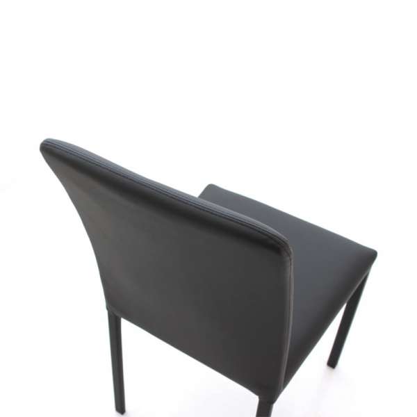 Chaise de salle à manger contemporaine en vinyle - Marion H - 9