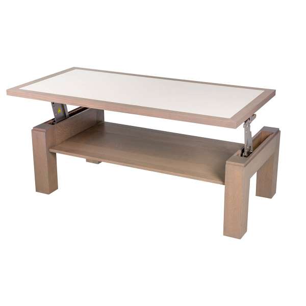 Table basse rectangulaire modulable en bois et céramique - Dinette - 2