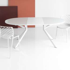 Table ovale extensible en verre - Giove Connubia® 