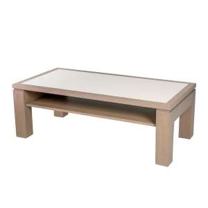 Table basse rectangulaire modulable en bois et céramique - Dinette