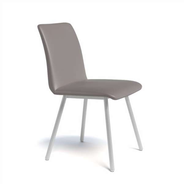 Chaise de salle à manger moderne en métal et synthétique - Pisa - 9