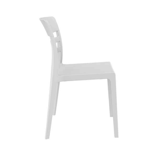 Chaise en plastique blanc - Moon - 23