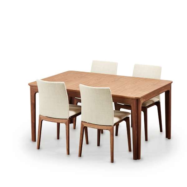 Table de salle à manger scandinave en bois moyen avec allonges - SM 26-27 - 6