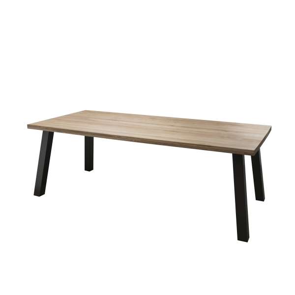 Table moderne en bois massif pieds en métal- Colombo - 2