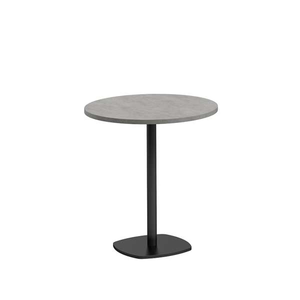 Table de cuisine ronde diamètre 70 cm en stratifié avec pied central - Circa - 1