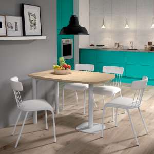 Petite table de cuisine 90x45 100x45 et 100x50 extensible et moderne Flavia