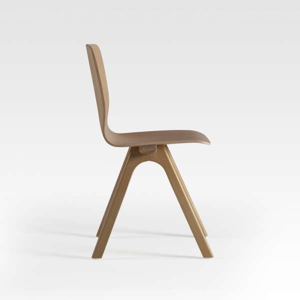 Chaise de designer en bois naturel made in France - Chevron - 5